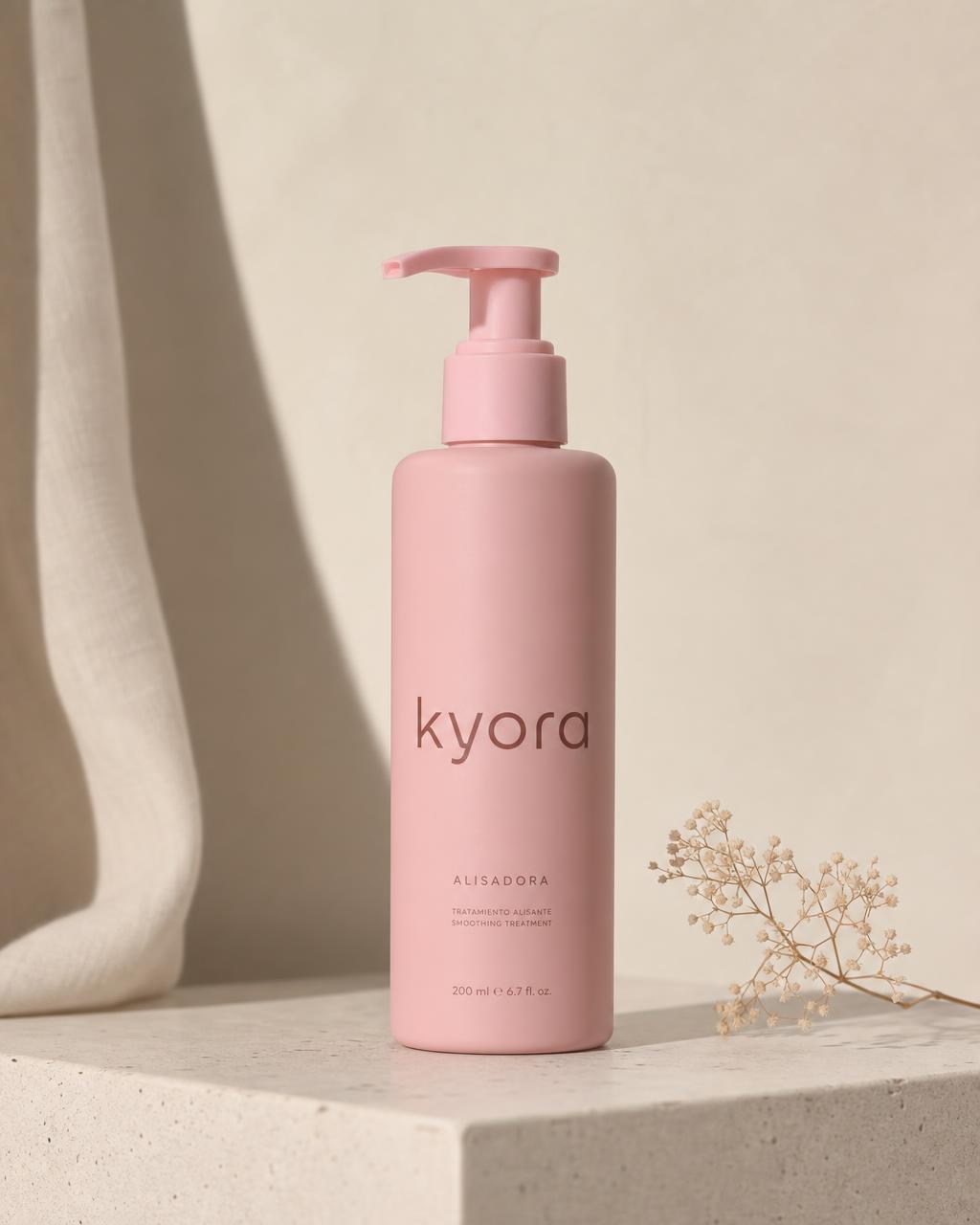 Botella rosa de la Alisadora Control de Kyora