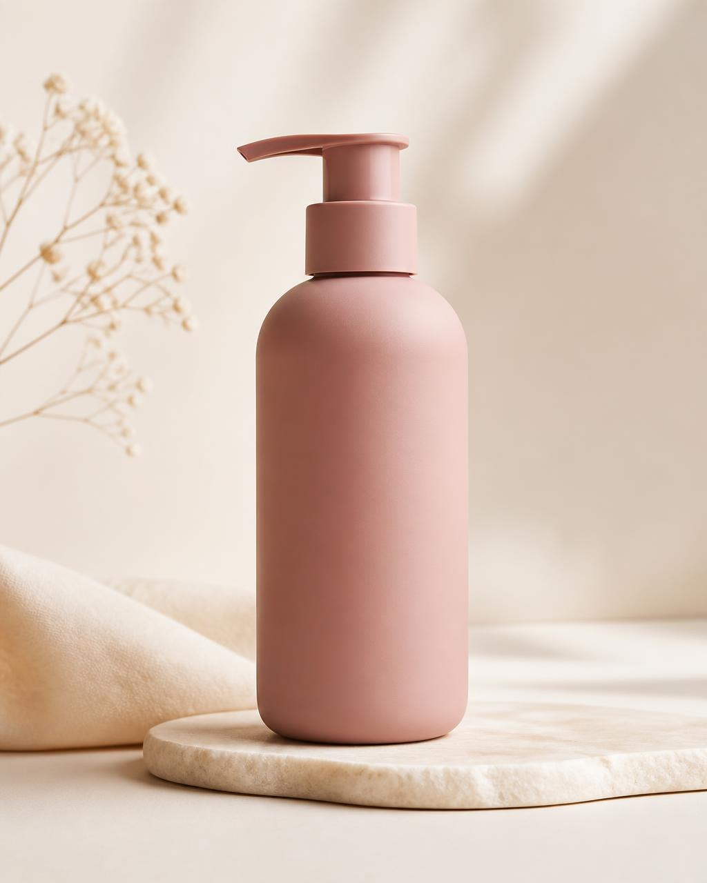 Botella rosa del Shampoo Equilibrio de Kyora
